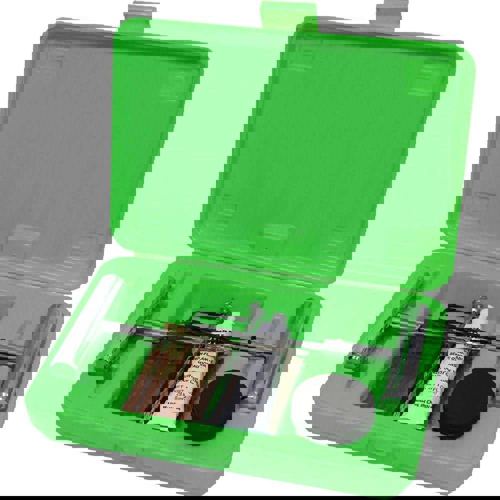 Tire Repair Kits; Kit Type: Plug; Patch ; Container Type: Toolbox ; Material: Metal; Plastic ; Minimum Temperature: -20C ; Maximum Temperature: 100C ; Application: Tire Repair